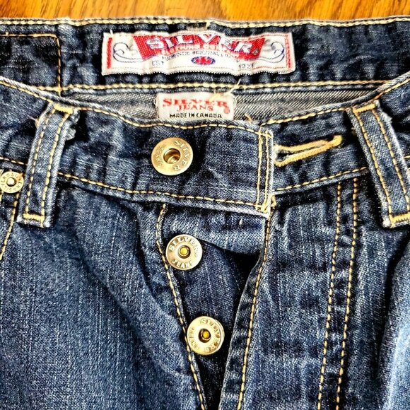 VTG Silver Jeans Co. womens Denim Straight Leg Jeans 29/34 Made In Canada Y2K - Picture 3 of 16